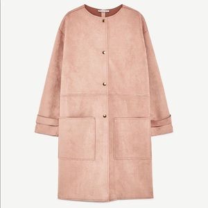 Zara Faux Suede Coat